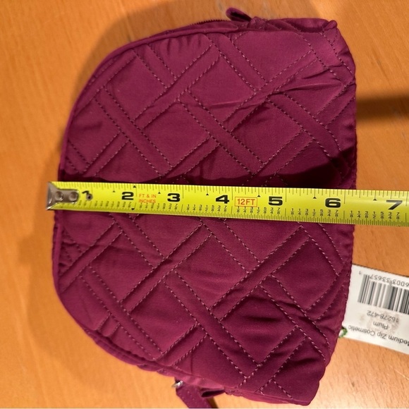 Vera Bradley Set of 3 in Burgundy. Cosmetic Pouches & Card/ID Holder EUC-NWT - Picture 15 of 16